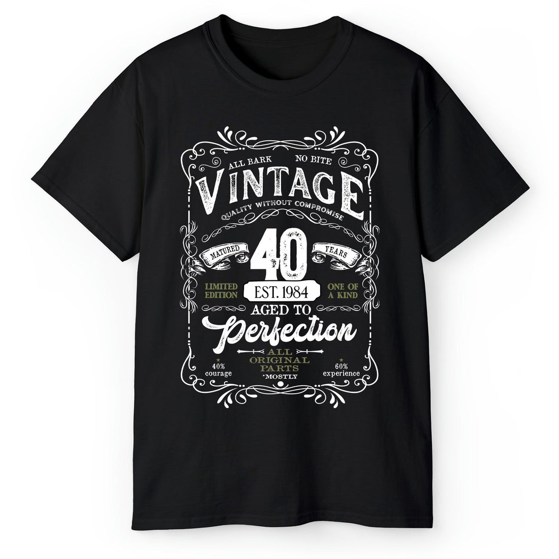 Matured 40 Years - Personalized 40th Birthday gift For 40 Year Old Men - Custom Tshirt - Elizabeth Fashions