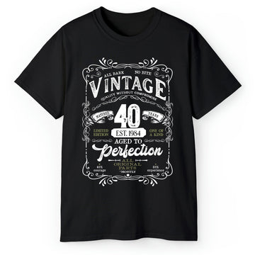 Matured 40 Years - Personalized 40th Birthday gift For 40 Year Old Men - Custom Tshirt - Elizabeth Fashions
