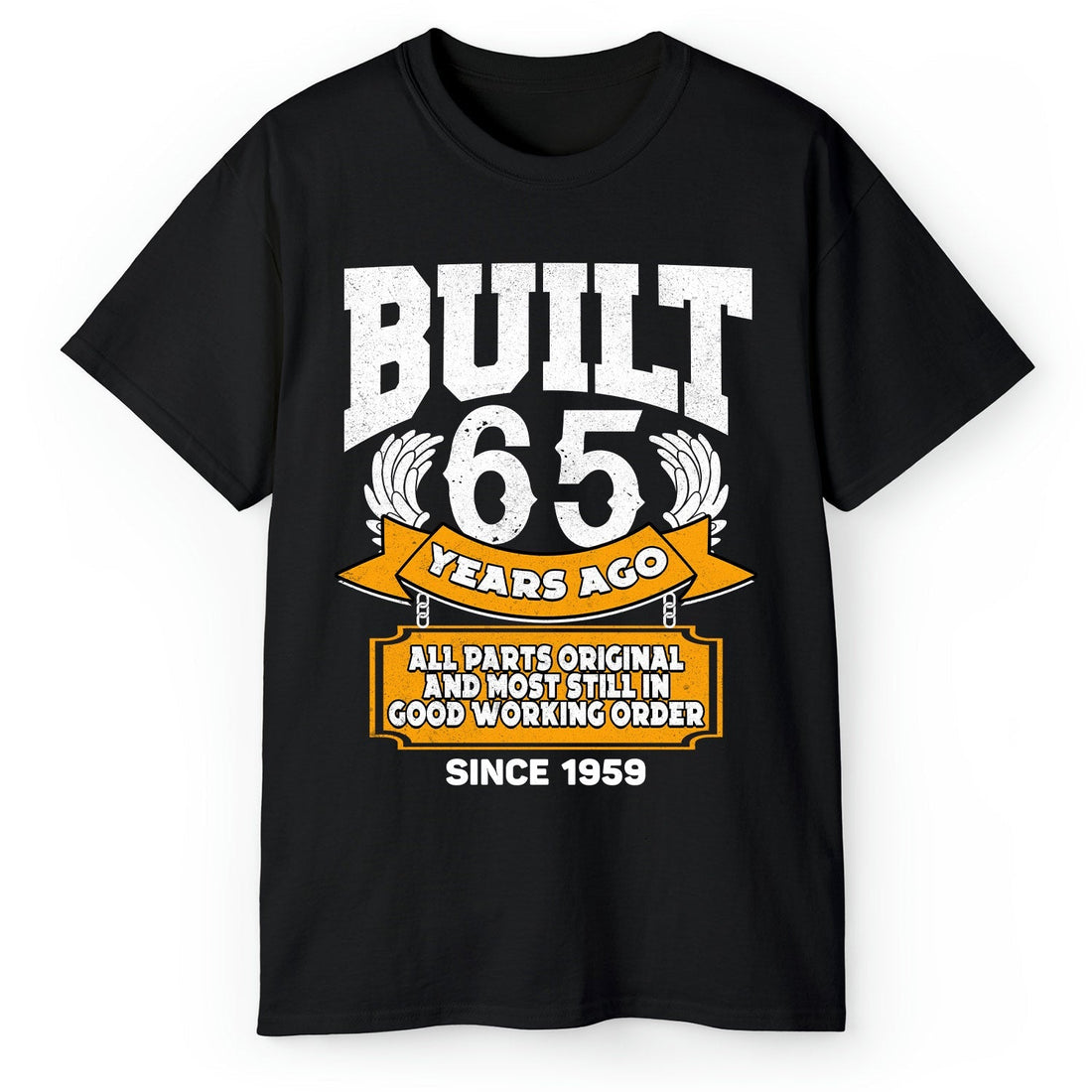 Built 65 Years Ago - Personalized 65th Birthday gift For 65 Year Old - Custom Tshirt - Elizabeth Fashions