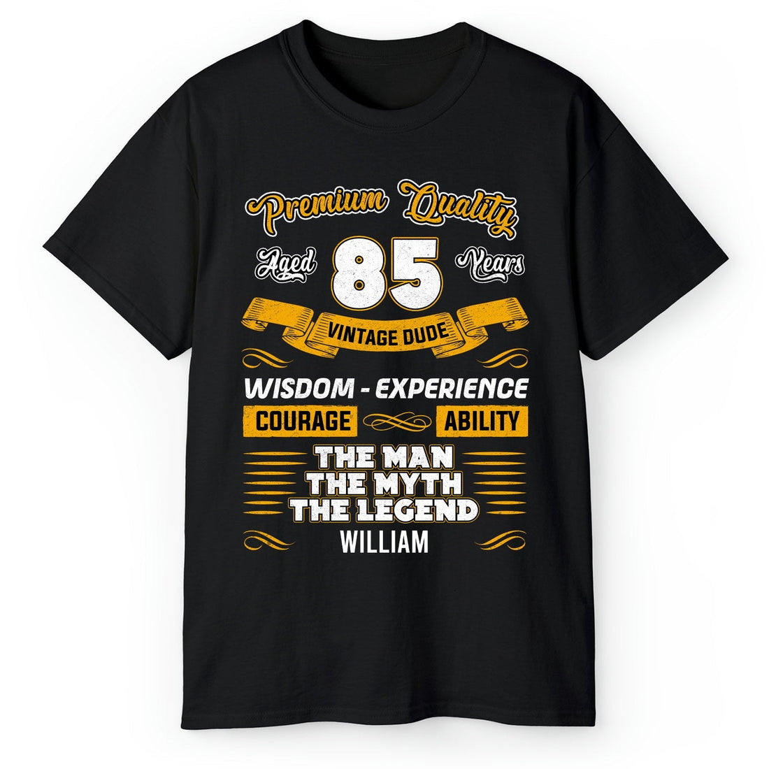 Premium Quality 85 Years - Personalized 85th Birthday gift For 85 Year Old - Custom Tshirt - Elizabeth Fashions
