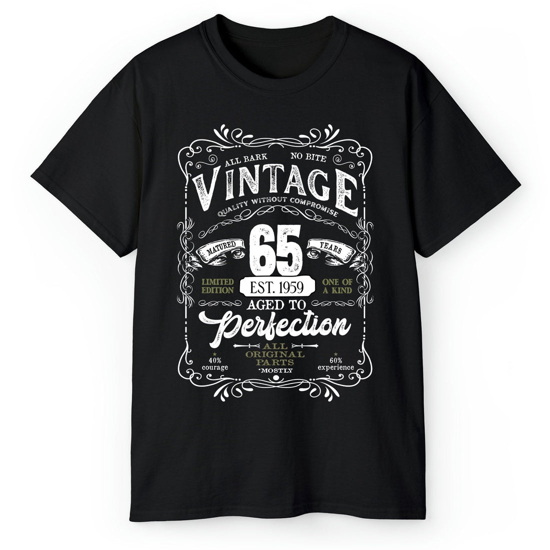 Matured 65 Years - Personalized 65th Birthday gift For 65 Year Old - Custom Tshirt - Elizabeth Fashions