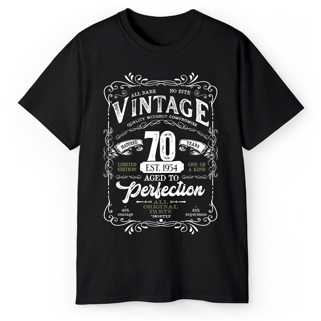 Matured 70 Years - Personalized 70th Birthday gift For 70 Year Old - Custom Tshirt - Elizabeth Fashions