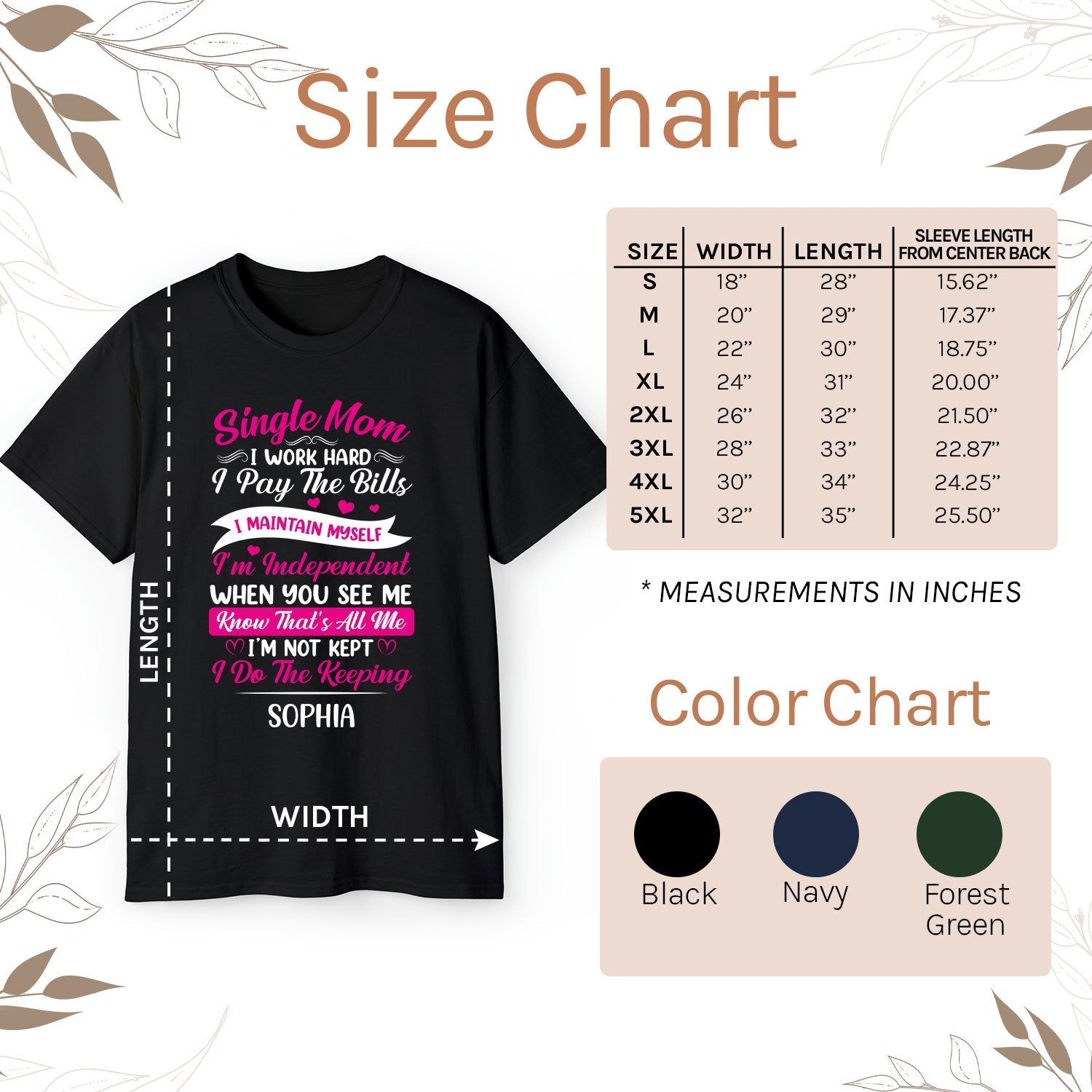 I Do The Keeping - Personalized gift For Single Mom - Custom Tshirt - Elizabeth Fashions