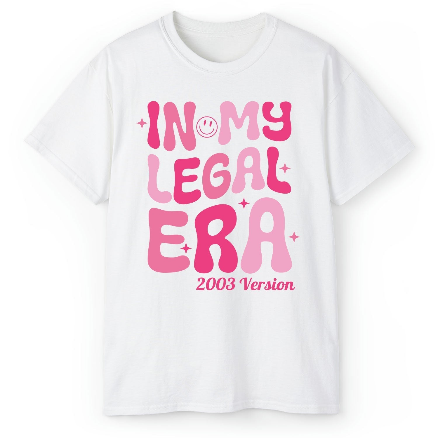 In My Legal Era - Personalized 21st Birthday gift For 21 Year Old - Custom Tshirt - Elizabeth Fashions