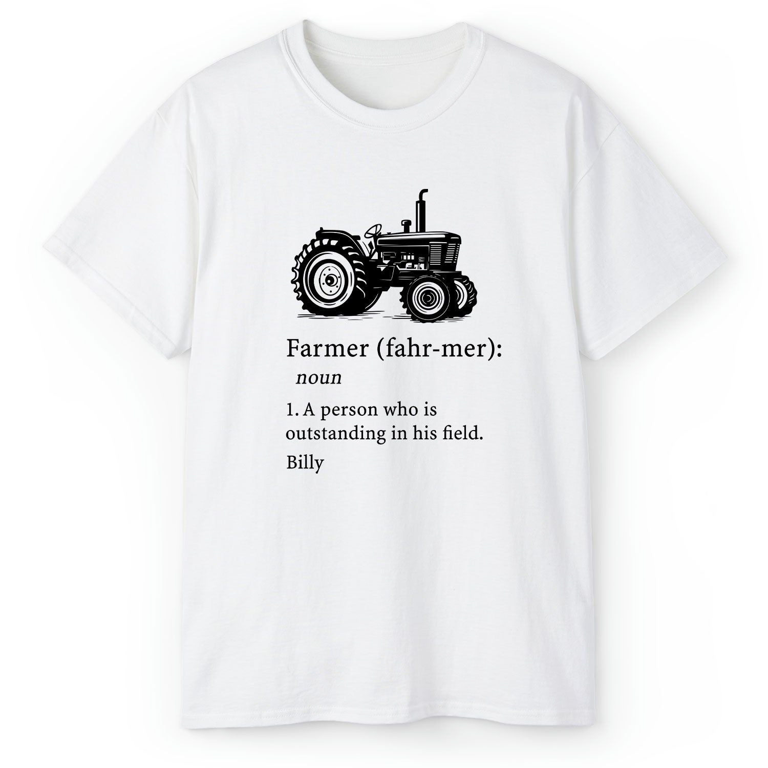 Farmer Definition - Personalized gift For Farmer - Custom Tshirt - Elizabeth Fashions