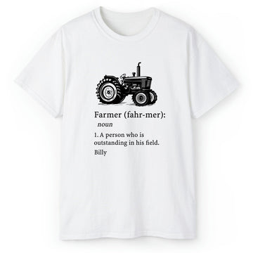 Farmer Definition - Personalized gift For Farmer - Custom Tshirt - Elizabeth Fashions