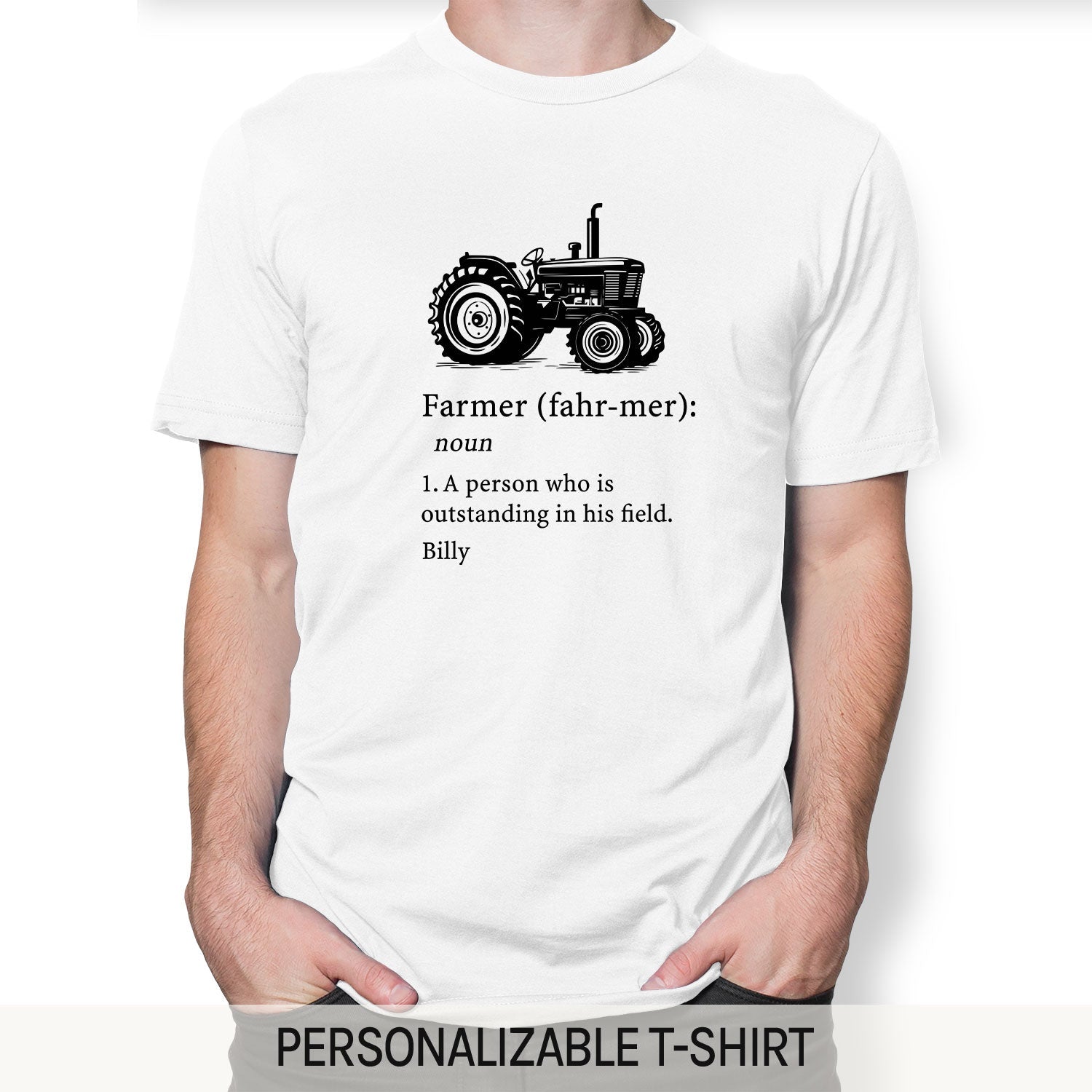Farmer Definition - Personalized gift For Farmer - Custom Tshirt - Elizabeth Fashions