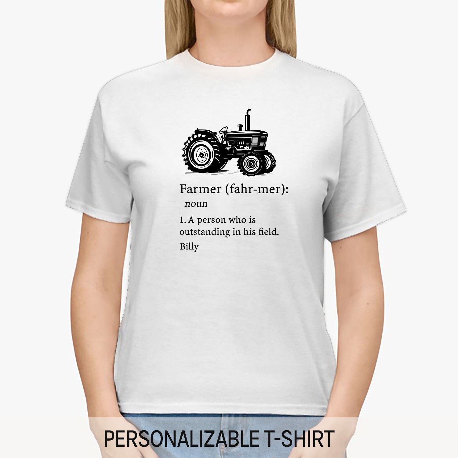 Farmer Definition - Personalized gift For Farmer - Custom Tshirt - Elizabeth Fashions