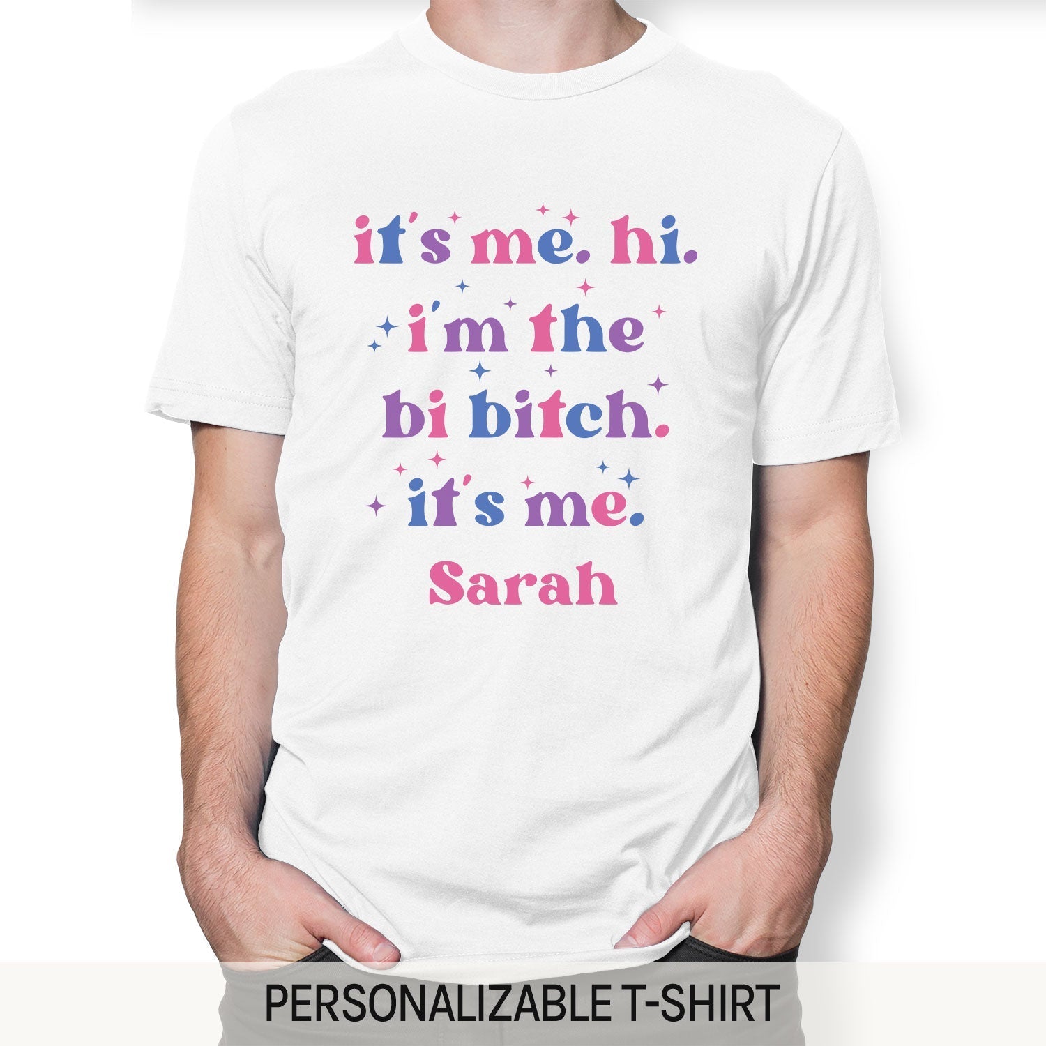 Bi Pride Clothing - Personalized gift For Bisexual - Custom Tshirt - Elizabeth Fashions