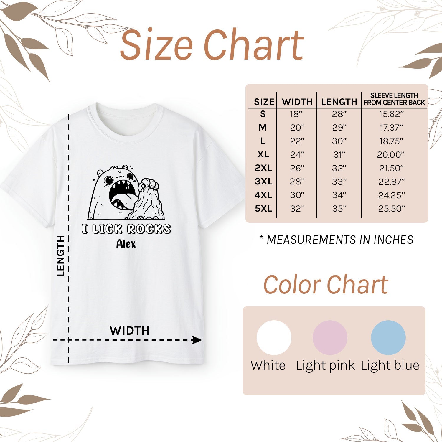 I Lick Rocks - Personalized gift For Geologist - Custom Tshirt - Elizabeth Fashions