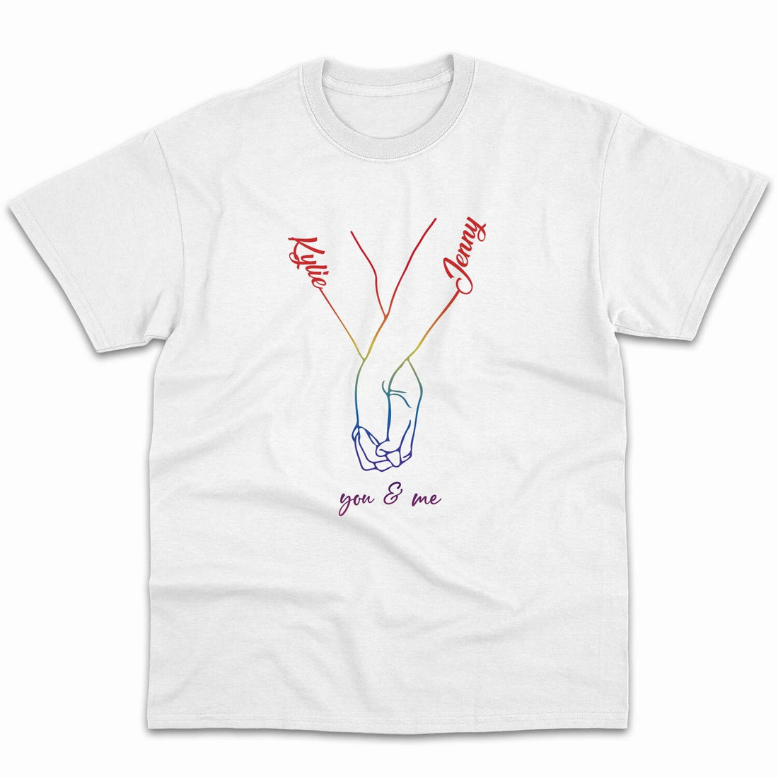 You & Me - Personalized Anniversary or Valentine's Day gift for LGBT couple - Custom Tshirt - Elizabeth Fashions