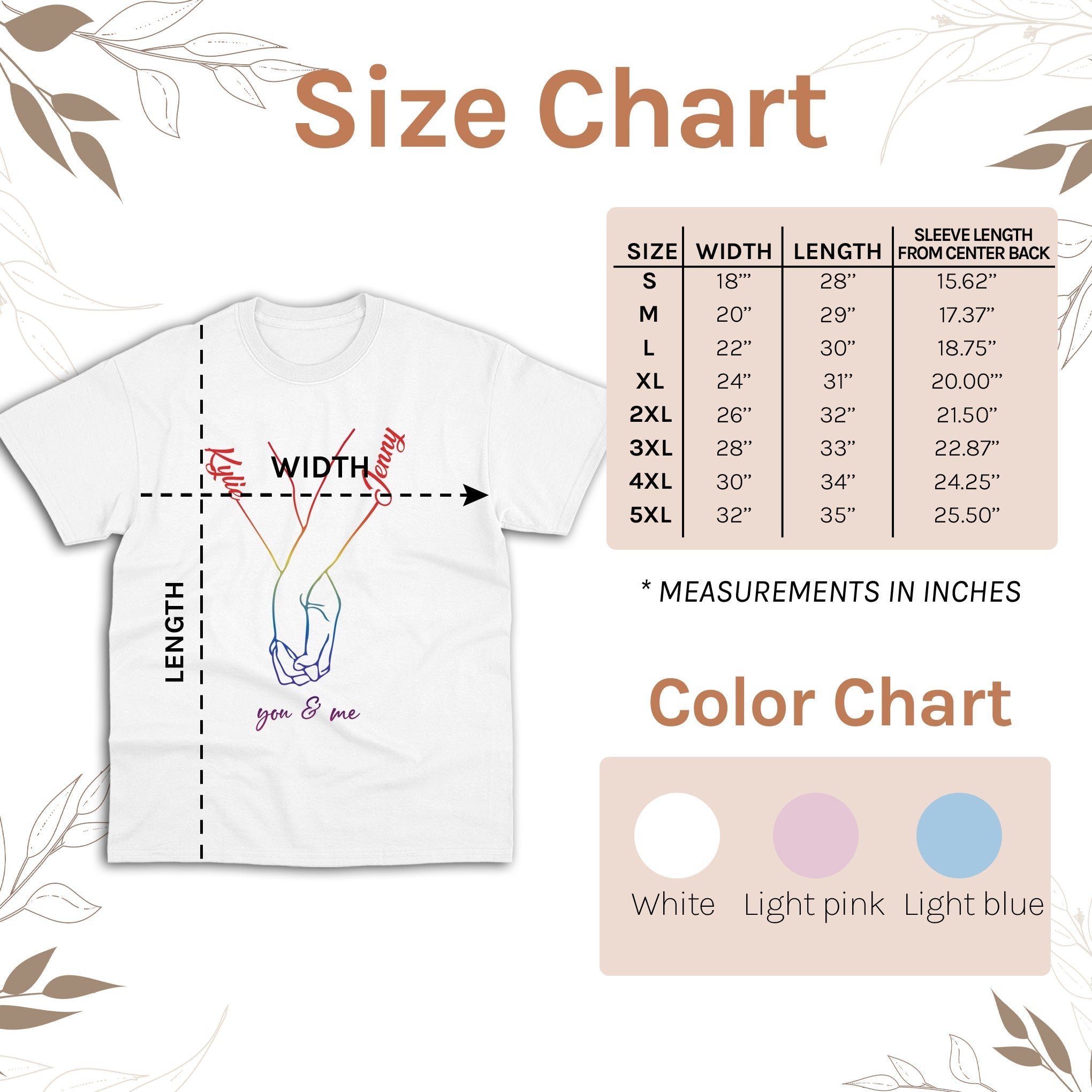 You & Me - Personalized Anniversary or Valentine's Day gift for LGBT couple - Custom Tshirt - Elizabeth Fashions