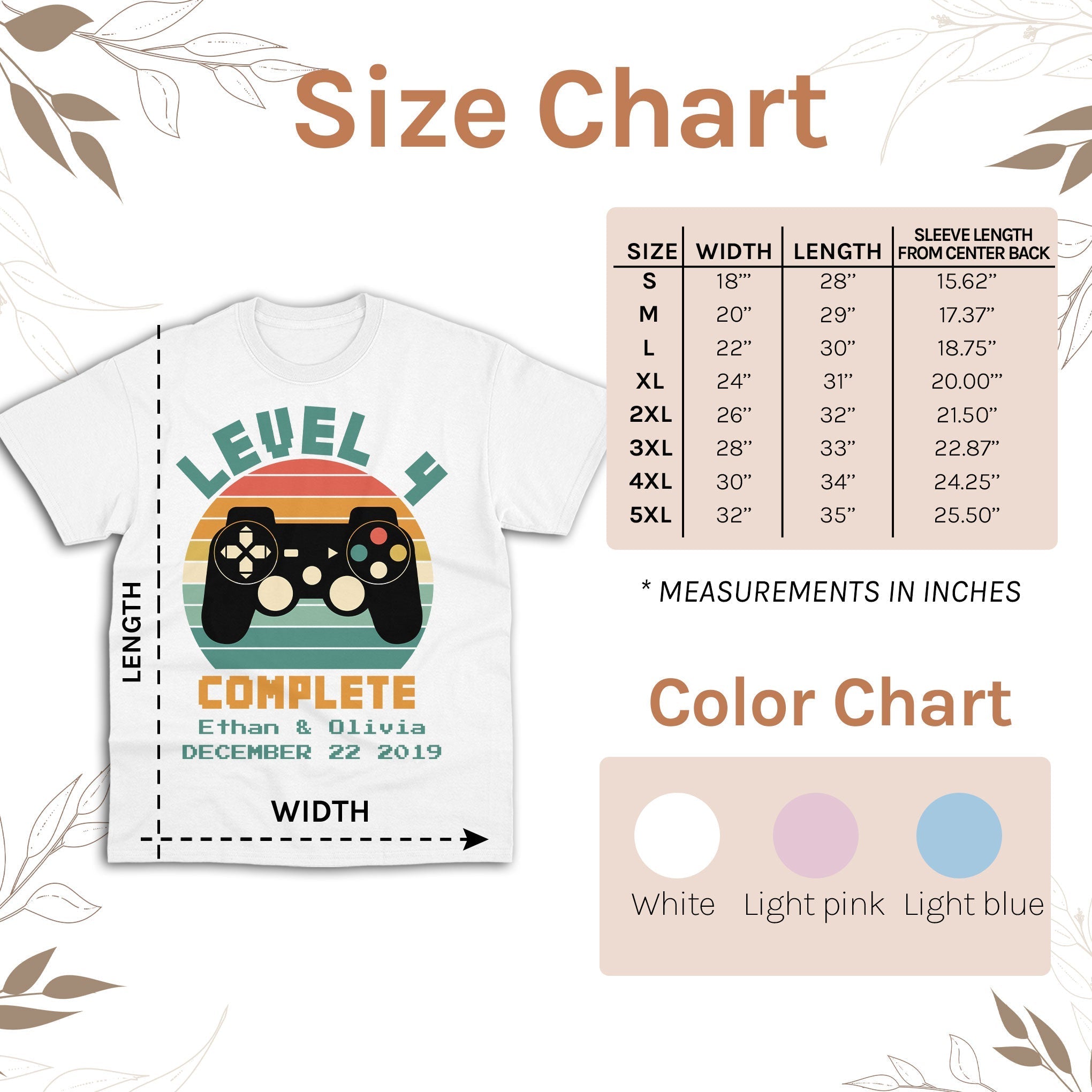 Level 4 Complete - Personalized 4 Year Anniversary gift for him for her - Custom Tshirt - Elizabeth Fashions