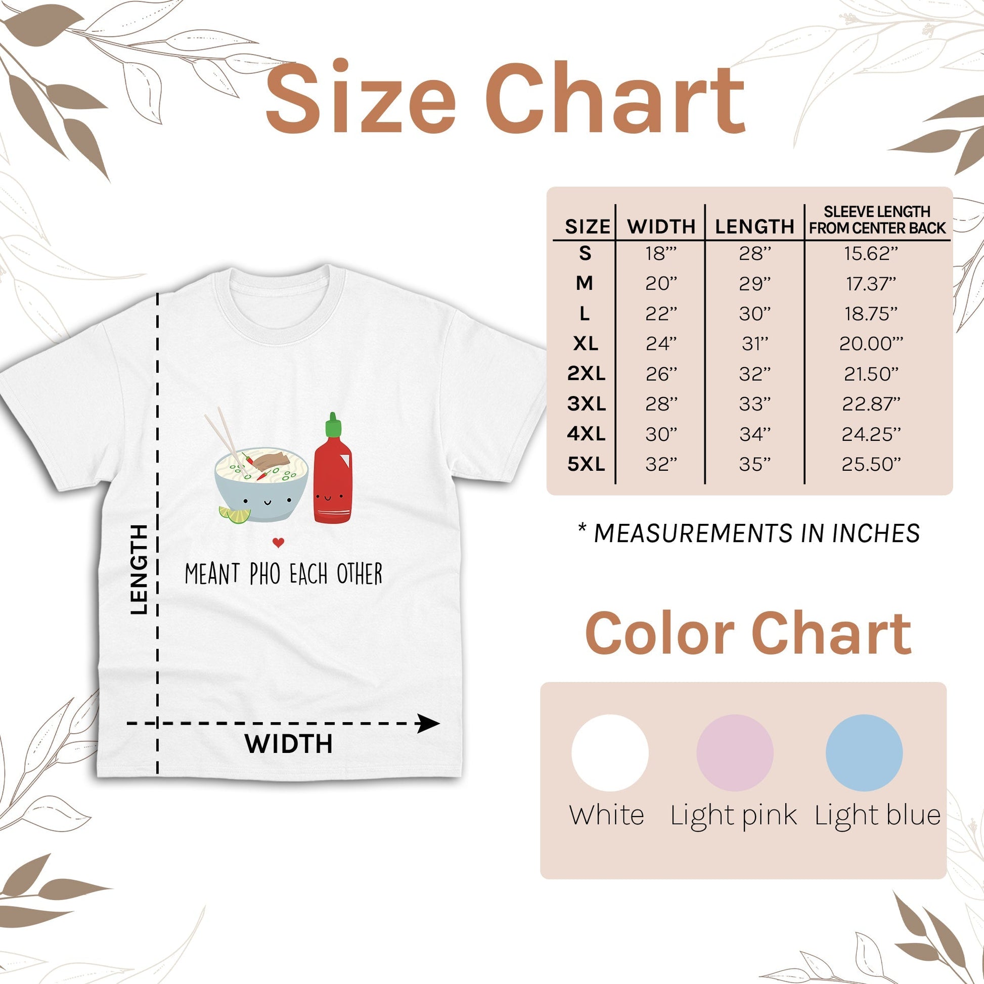 Meant Pho Each Other - Personalized Anniversary or Valentine's Day gift for him for her - Custom Tshirt - Elizabeth Fashions