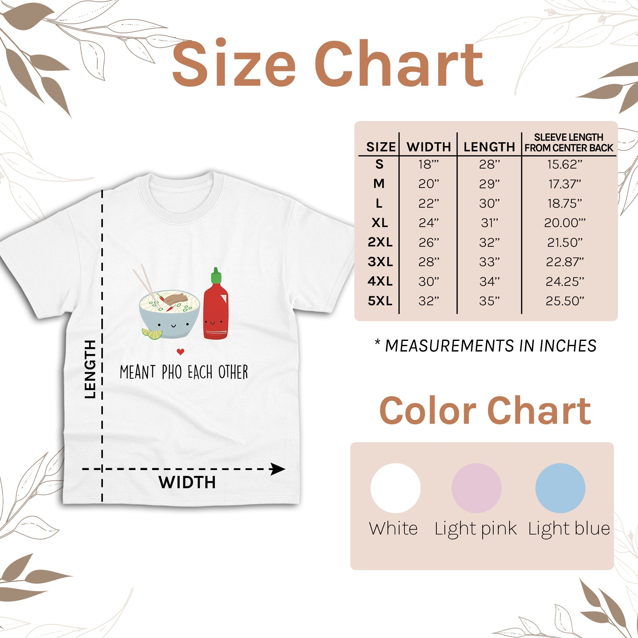 Meant Pho Each Other - Personalized Anniversary or Valentine's Day gift for him for her - Custom Tshirt - Elizabeth Fashions