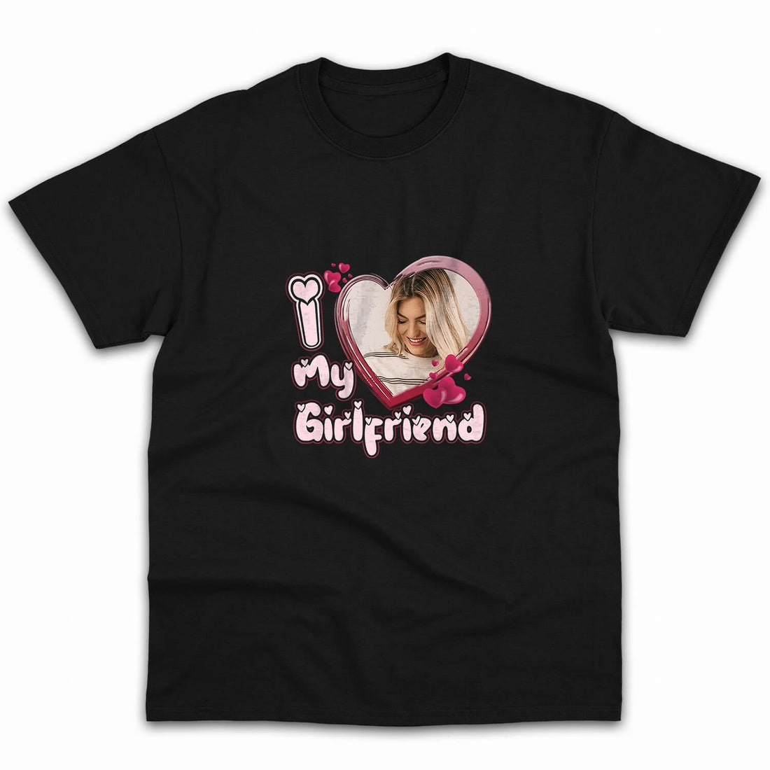 I Love My Girlfriend - Personalized Anniversary or Valentine's Day gift for Boyfriend - Custom Tshirt - Elizabeth Fashions