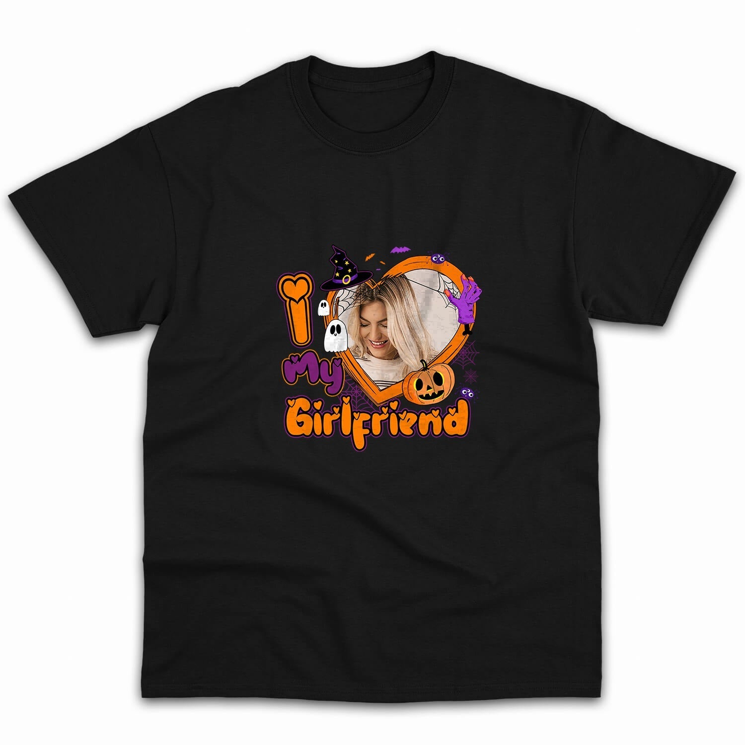 I Love My Girlfriend - Personalized Halloween gift for Boyfriend - Custom Tshirt - Elizabeth Fashions