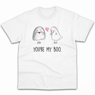 You're My Boo - Personalized Anniversary, Valentine's Day or Halloween gift for Boyfriend or Girlfriend - Custom Tshirt - Elizabeth Fashions