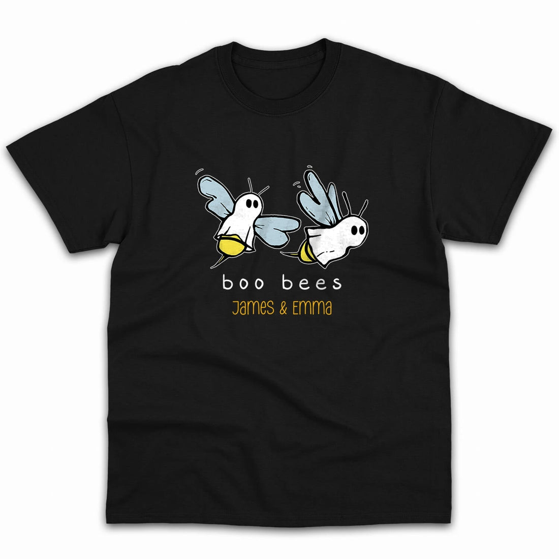 Boo Bees - Personalized Anniversary or Halloween gift for Him or Her - Custom Tshirt - Elizabeth Fashions