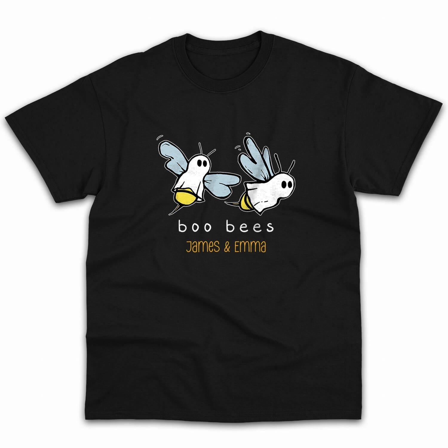 Boo Bees - Personalized Anniversary or Halloween gift for Him or Her - Custom Tshirt - Elizabeth Fashions