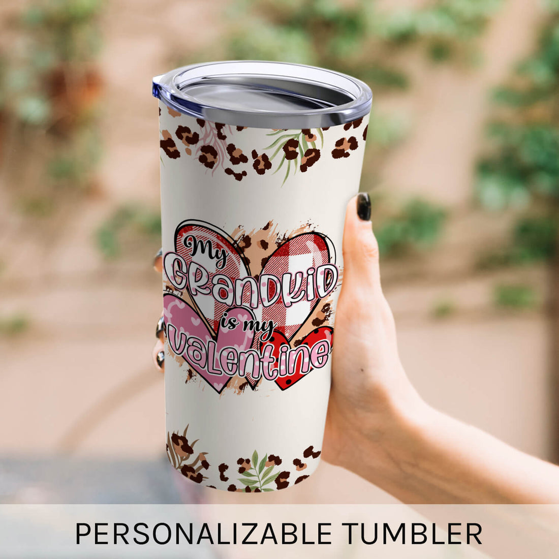 Valentine's Day For Grandparents - Personalized Valentine's Day gift For Grandparents - Custom Tumbler - Elizabeth Fashions