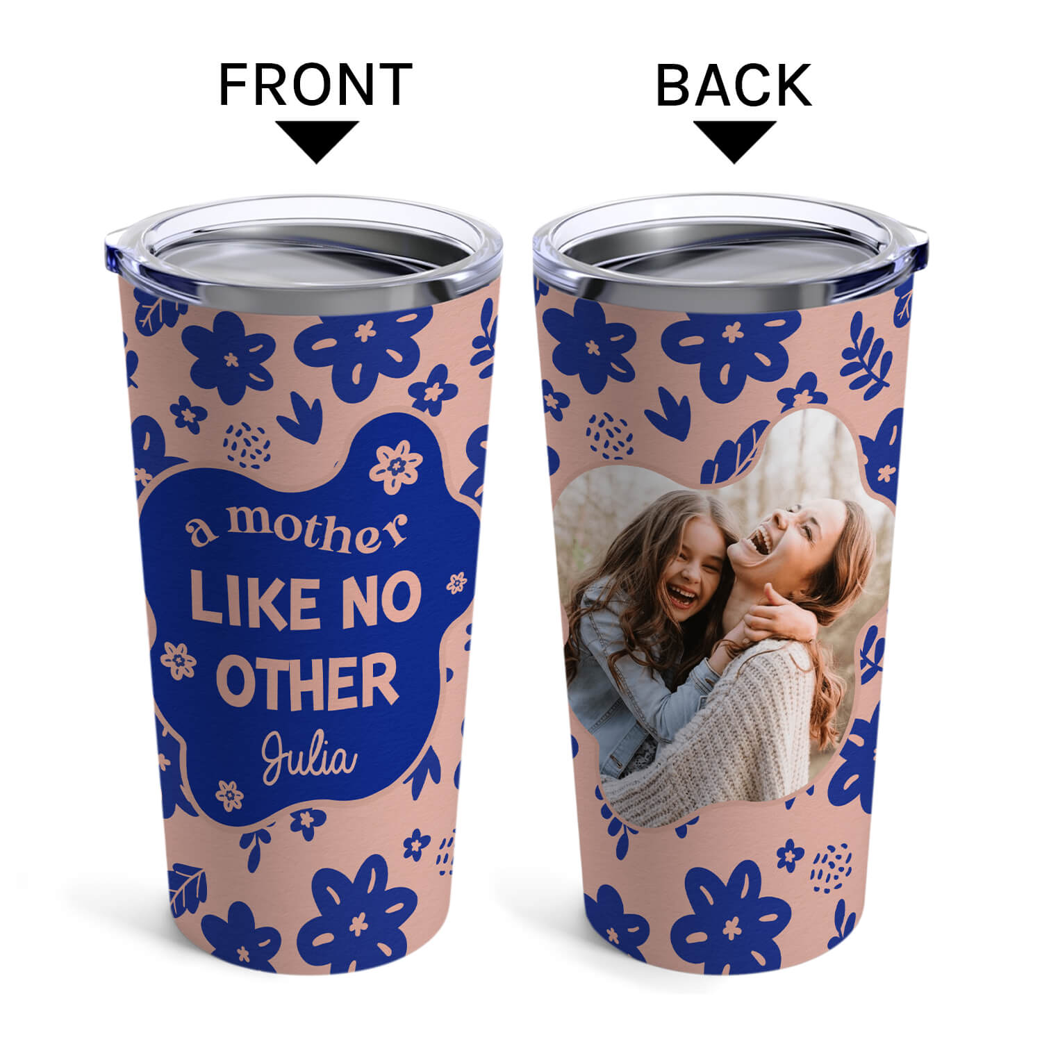 A Mother Like No Other - Personalized gift For Mom - Custom Tumbler - Elizabeth Fashions