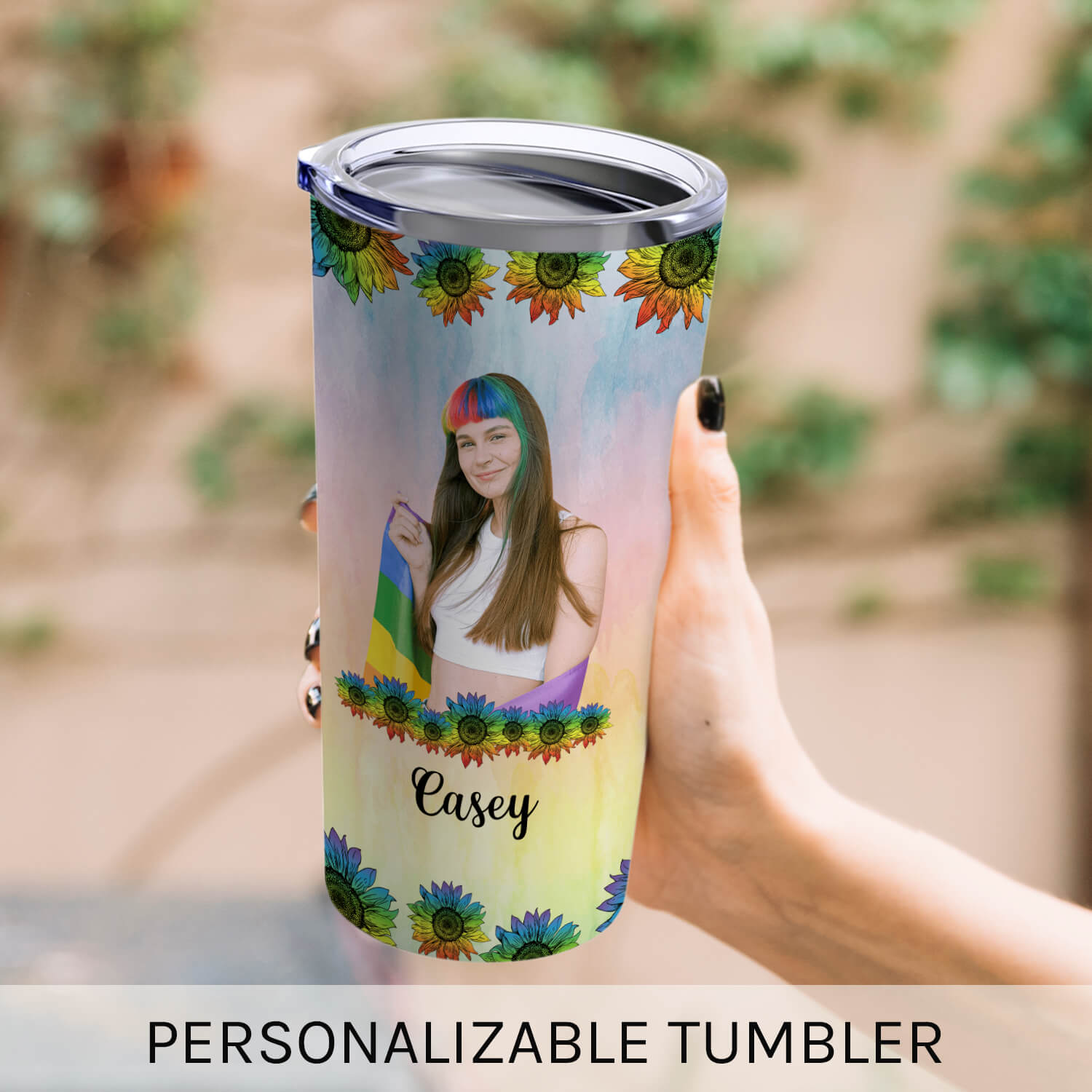 I Am Who I'm Meant To Be - Personalized gift For LGBT - Custom Tumbler - Elizabeth Fashions