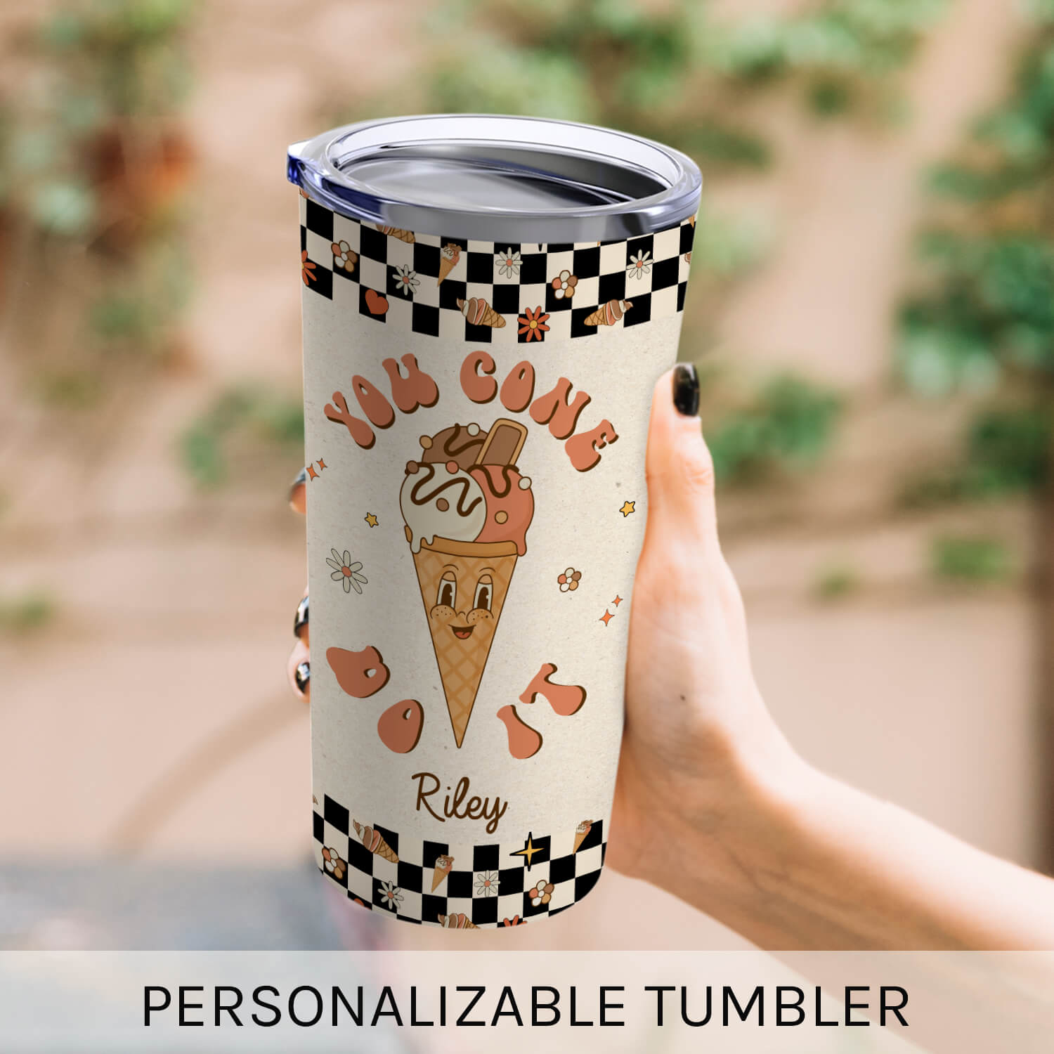 You Cone Do It - Personalized gift - Custom Tumbler - Elizabeth Fashions